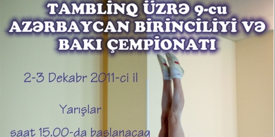 AZERBAIJAN AND BAKU TUMBLING CHAMPIONSHIPS AMONG JUNIORS TO BE HELD IN THE CAPITAL