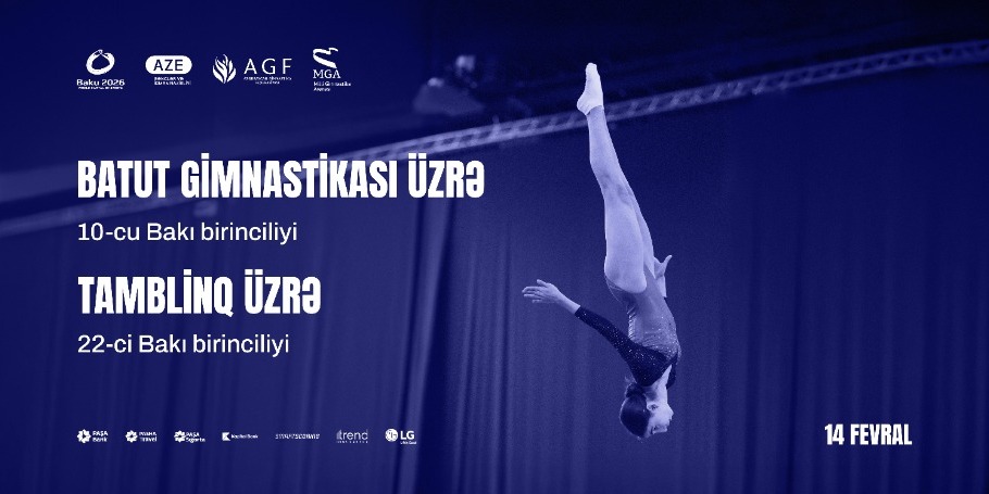 Batut gimnastikası üzrə 10-cu, tamblinq üzrə 22-ci Bakı birinciliyi