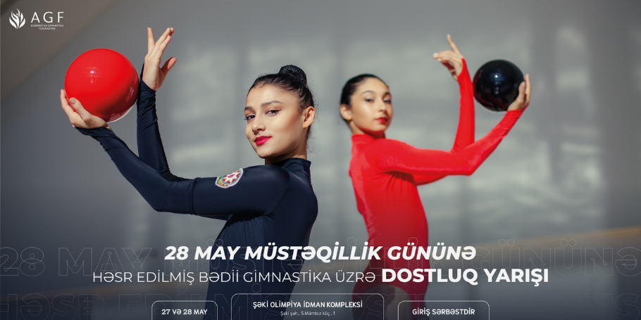 Bədii gimnastika üzrə 28 May Müstəqillik Gününə həsr edilmiş Dostluq yarışı