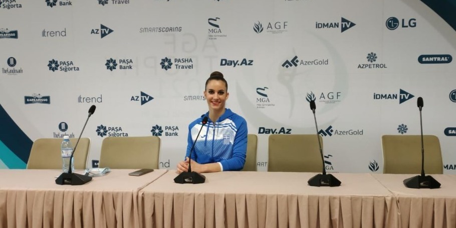 На Кубке мира в Баку всем спортсменкам было выделено необходимое время для тренировок - гимнастка из Греции