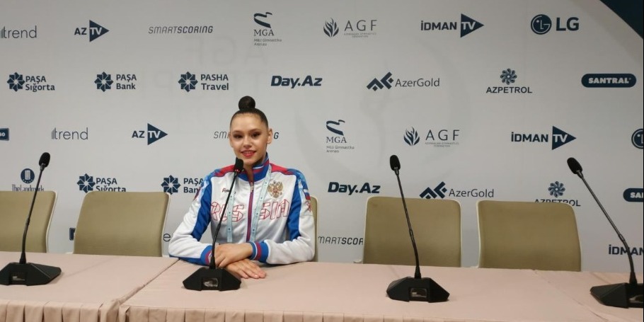 Зал Национальной арены гимнастики в Баку потрясающе красивый – российская спортсменка Дарья Трубникова