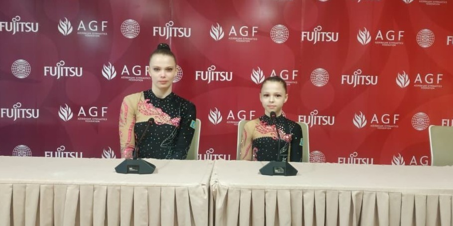 Bakı Milli Gimnastika Arenası heyranlıq hisləri doğurur - Qazaxıstan gimnastları