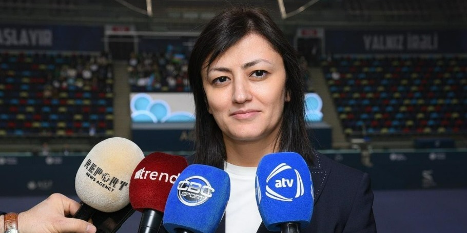 Azerbaijani athlete Seljan Mahsudova trained hard for World Cup in Trampoline Gymnastics - AGF