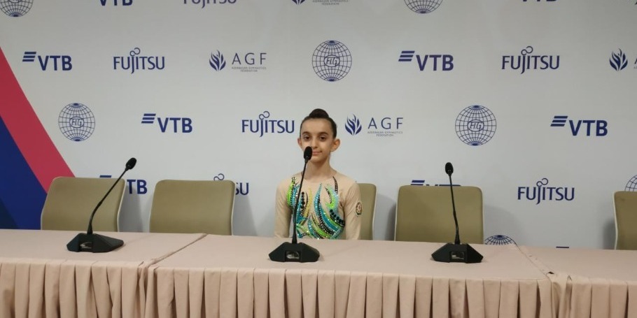 Очень обрадовалась выходу в финал Всемирных соревнований по аэробной гимнастике – азербайджанская спортсменка Марьям Топчубашова