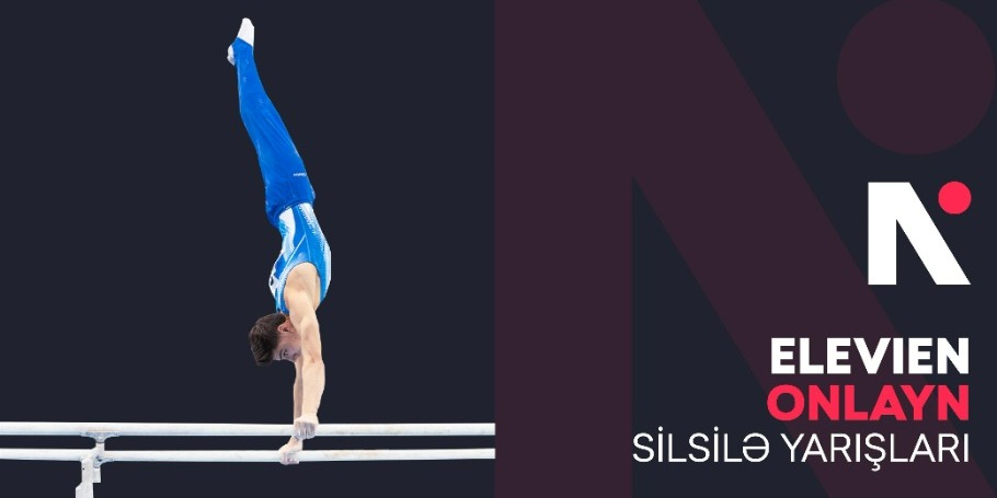 Our athlete participates in an online gymnastics competition