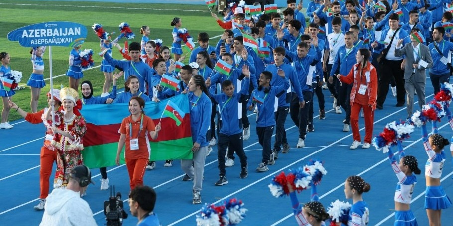 Азербайджанские гимнастки выступили на играх «Дети Азии» в Якутск