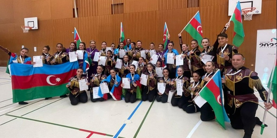 Команда Азербайджана заняла второе место на фестивале “European Gym for Life Challenge”