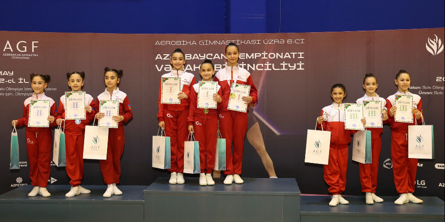 This time, Aerobic gymnasts gather at Baku Olympic Sports Complex