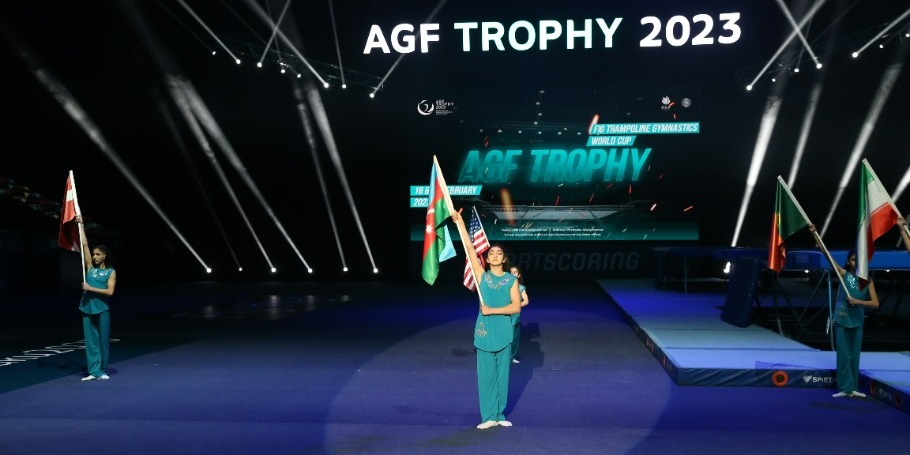 The opening ceremony of the Trampoline gymnastics World Cup was held