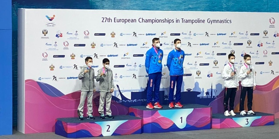 3 medals of our Trampoline Gymnastics National Team from Sochi