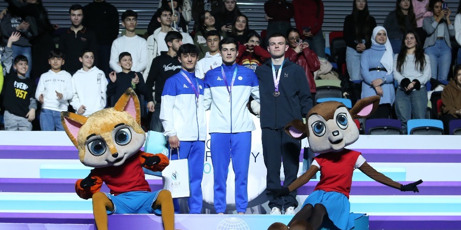 Batut gimnastikası və tamblinq üzrə idmançıların qələbə mübarizəsi yekunlaşdı