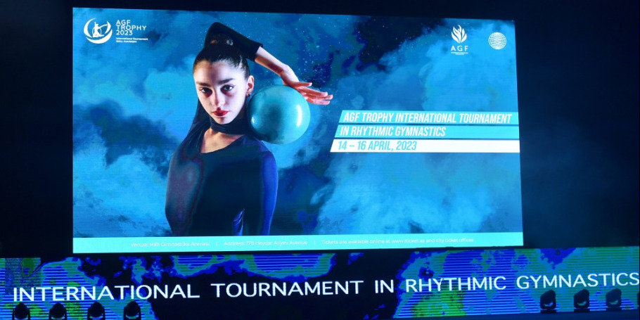 Opening ceremony of the “AGF Trophy” International Rhythmic Gymnastics Tournament held
