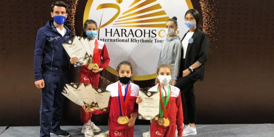 Our Rhythmic gymnasts return from Egypt with medals