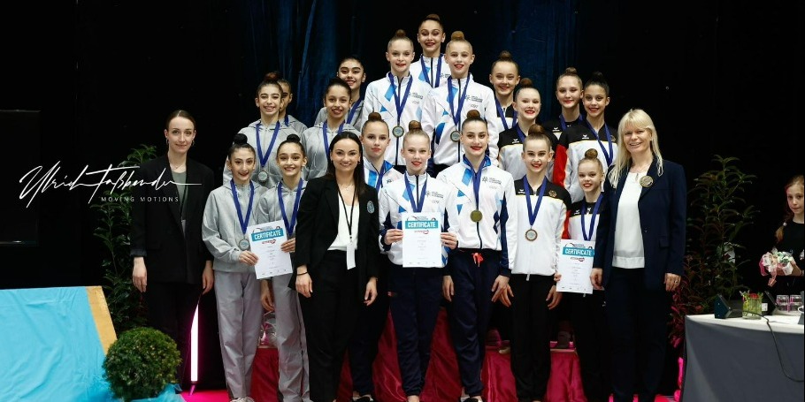 This time, Our young Rhythmic gymnasts on the podium