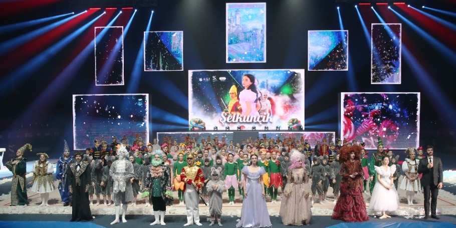 Gymnasts and children embarked on a magical journey together