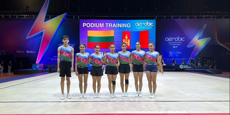 Gimnastlarımız aerobika gimnastikası üzrə gənclər arasında Dünya çempionatında iştirak ediblər