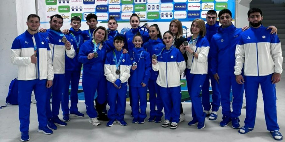 Gimnastlarımız həftəsonu yarışlarından 2 qızıl və 2 gümüş medal qazanıb