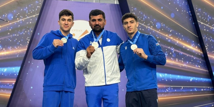 Gimnastlarımız Misirdən medallarla döndülər
