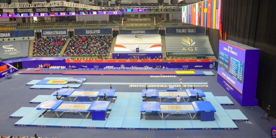 The first World Championship in Trampoline held in Baku takes flight