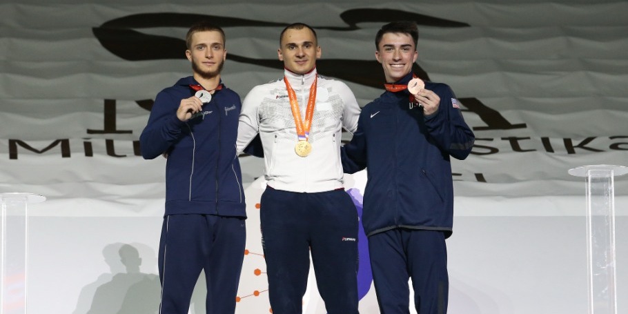 Mikhail Malkin wins the Silver medal of the Championships