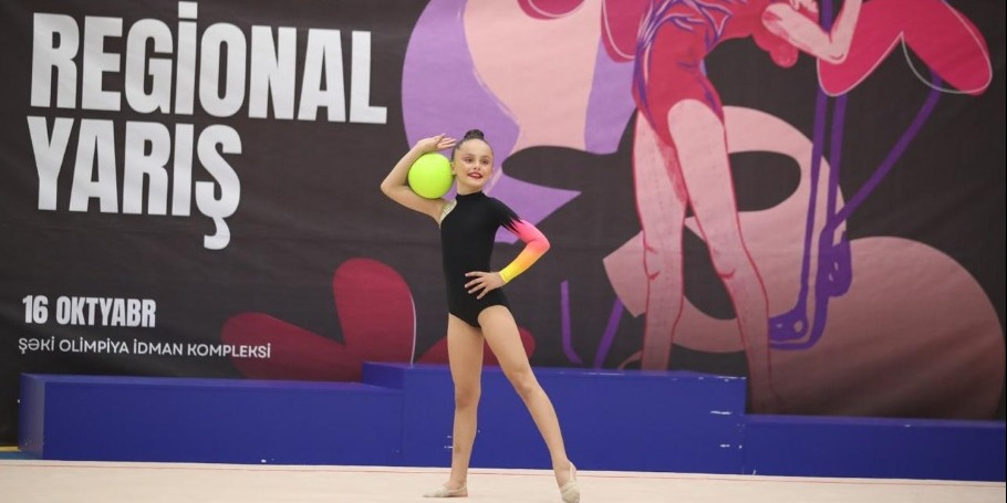 Şəkidə bədii gimnastika üzrə açıq region birinciliyi keçirilib