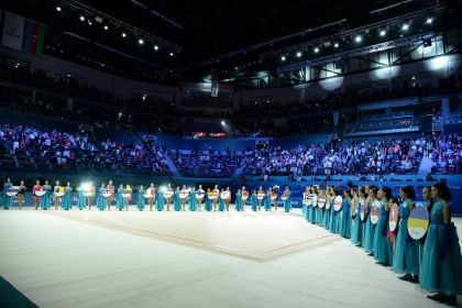Ukrayna KİV-ləri Bakıdakı Milli Gimnastika Arenasını yüksək qiymətləndirmişdir