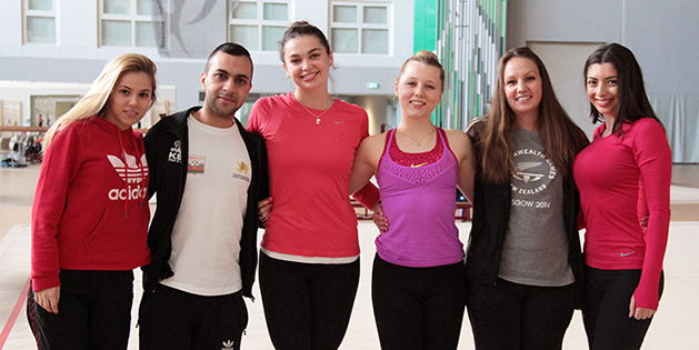 New Zealand gymnasts take part in the training camp in Baku