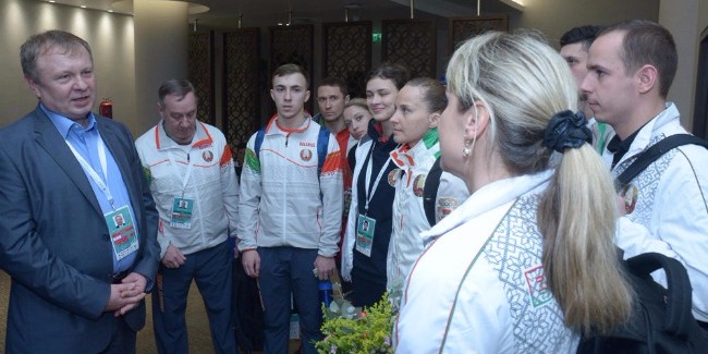 Official representatives of foreign countries in Azerbaijan are impressed with high-level organization of the FIG World Cup in Trampoline Gymnastics in Baku