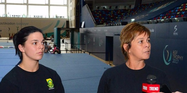 Тренер гимнастки из ЮАР: Мы счастливы, что можем тренироваться в Баку