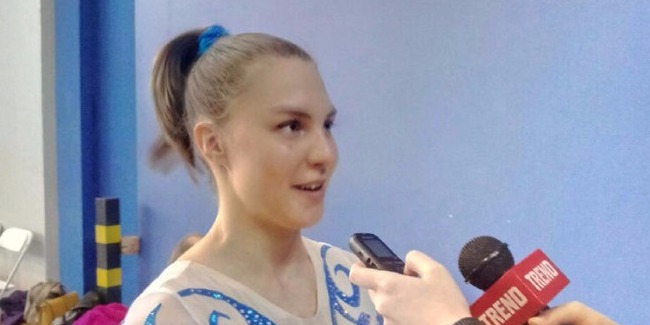 Finlandiyalı gimnast: Milli Gimnastika Arenasında çıxış etmək çox xoşdur