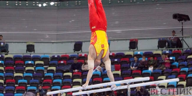 Chinese gymnast wins gold medal of FIG World Cup in Baku