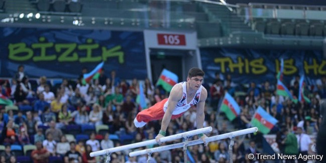 Азербайджанские гимнасты в финале
