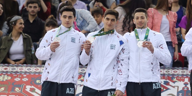 Kişi gimnastlarımız Gümüş medal qazandı