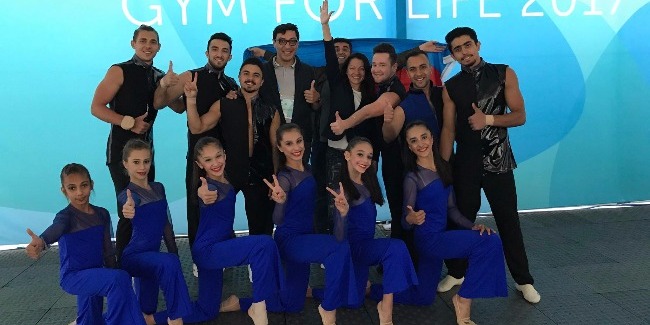 An Azerbaijan Team is in the final Gala of the World Gym for Life Challenge contest