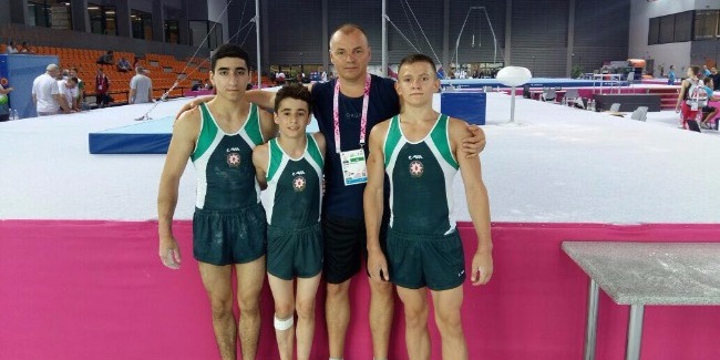 Азербайджанские гимнасты на Европейском Юношеском Олимпийском Фестивале