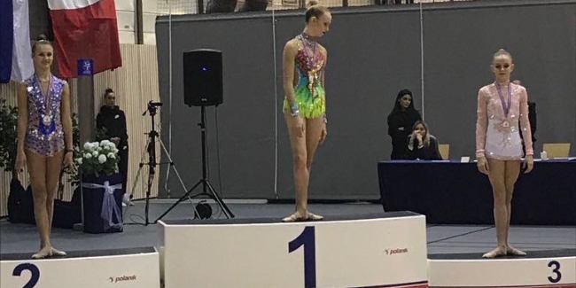 Our gymnast wins the Bronze medal