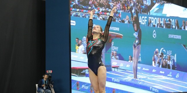 Marina Nekrasova wins silver in vault competitions at Artistic Gymnastics World Cup