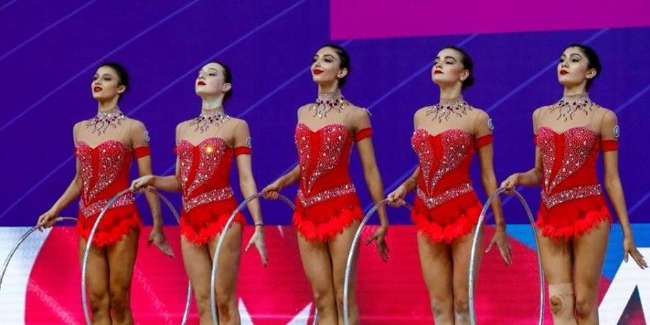 Our rhythmic gymnasts in the final of the World Cup
