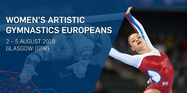 Women's artistic gymnasts complete their performances at the European Championships