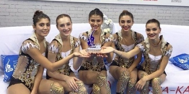 Azerbaijani team in group exercises becomes a winner of the FIG World Challenge Cup series
