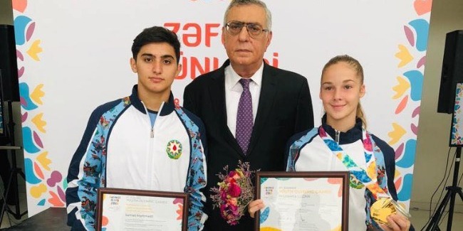 Our gymnasts participate in the "Victory Day" event