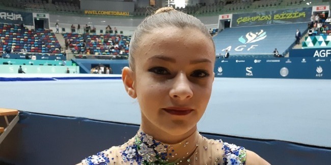 В Национальной арене гимнастики в Баку прекрасная атмосфера - украинская спортсменка