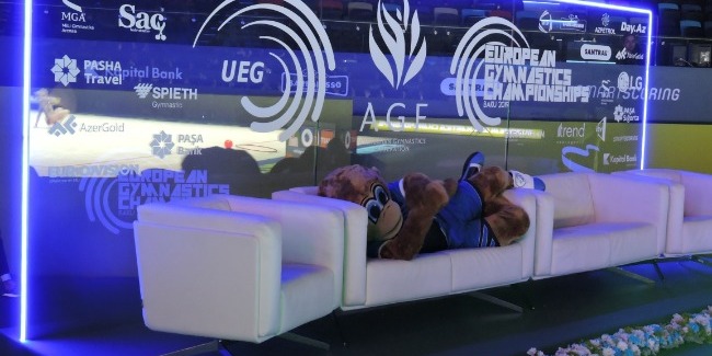 Bədii gimnastika üzrə Avropa Çempionatının ikinci günü fotolarda