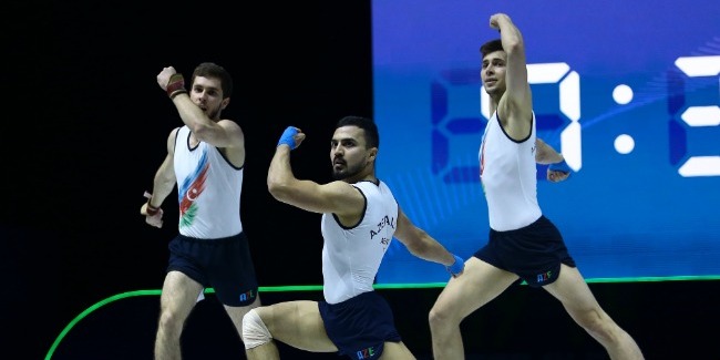 Aerobic gymnasts are already in Baku