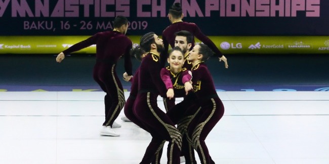 Aerobika Gimnastikası üzrə Avropa Çempionatının 2-ci günü fotolarda