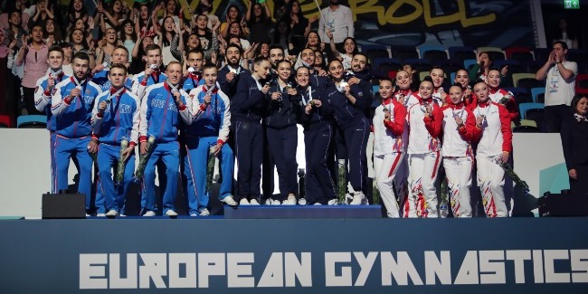 The European Championships` Gold Medal in the hands of the Azerbaijani Team