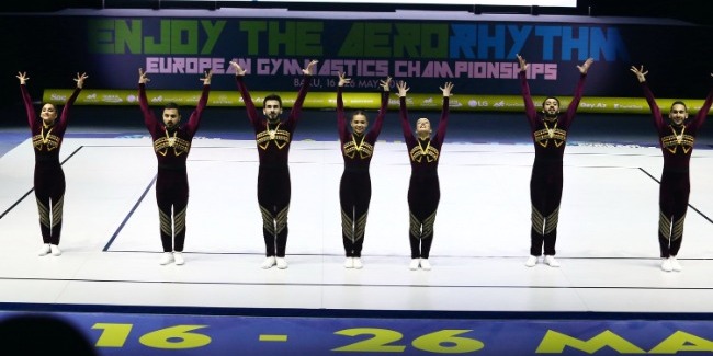 Bakıda aerobika gimnastikası üzrə 11-ci Avropa çempionatının final mərhələsi start götürüb