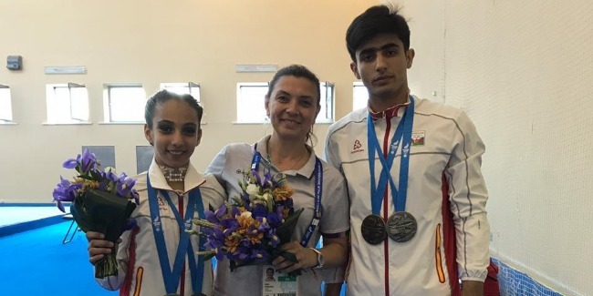 Azerbaijani acrobats are the first to bring medal to our team`s medal box
