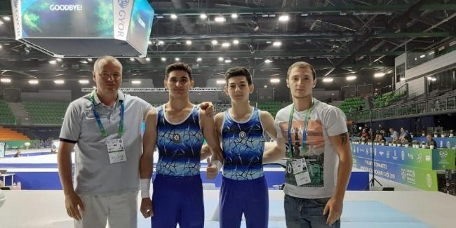 Azerbaijani gymnasts perform at the 1st Junior World Championships