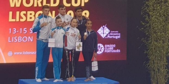 Смешанная пара - Рухидиль и Абдулла - завоевала серебряную медаль на Кубке Мира